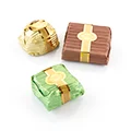 Gold-Dusted Chocolates